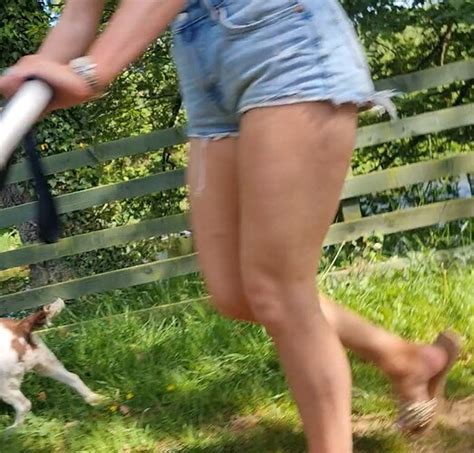 Blonde Milf In Short Shorts Showing Cheeks Short Shorts Volleyball
