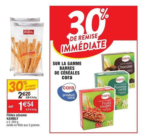 Promo Gamme Barres De C R Ales Cora Chez Cora Icatalogue Fr