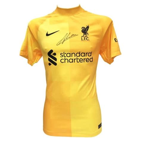 Alisson Becker Liverpool Fc 202122 Official Signed Shirt Charitystars