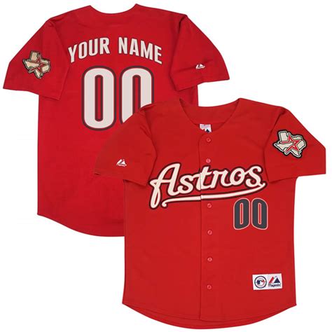 Custom Houston Astros 2012 Red Alternate Jersey All Stitched