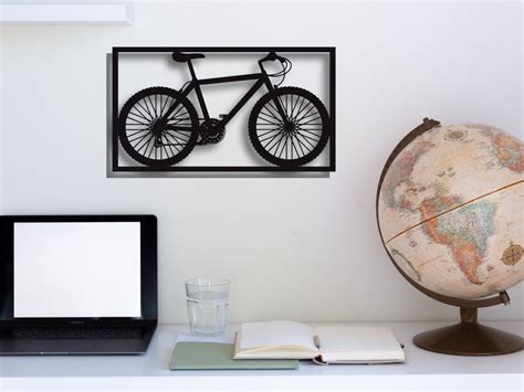 Bike Wall Art Metal Bike Decor Framed Bike Wall Art Livingroom Decor