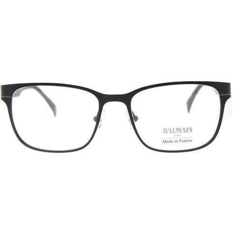 Balmain Bl 3056 C01 Matte Black Rectangle Metal Eyeglasses 155 Cad Liked On Polyvore Featuring