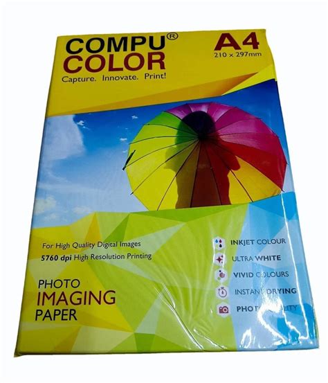 Plain Compu Color Photo Imaging Paper Gsm Gsm Sheet At Rs