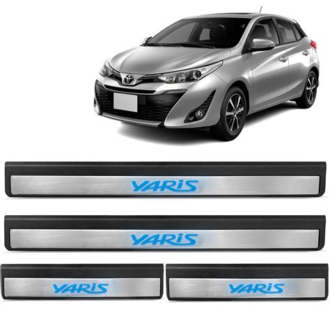 Soleira Yaris 2019 a 2023 Porta Aço Inox Led General Car