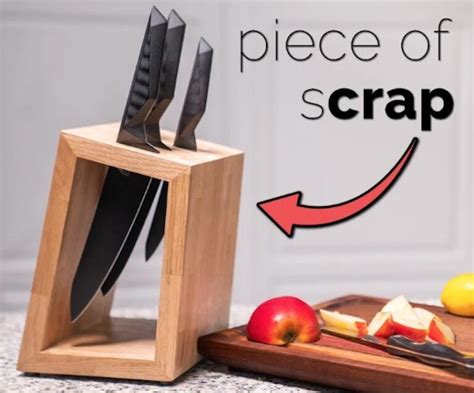 Knife Block Free Woodworking Plan