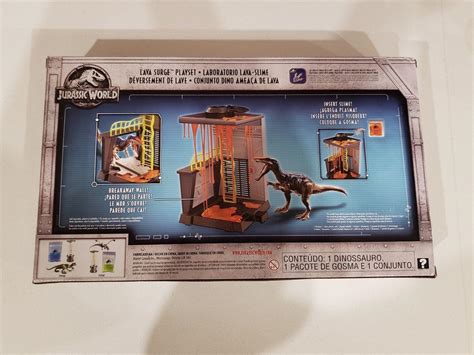 Jurassic World Lava Surge Playset With Baryonyx Slime Mattel In Hand