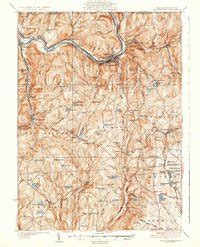 Map of Susquehanna, Susquehanna County, PA in 1935 | Pastmaps