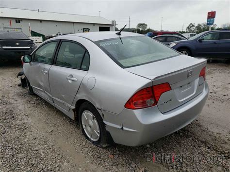 Report JHMFA36298S029965 HONDA CIVIC 2008 SILVER HYBRID ENGINE Price