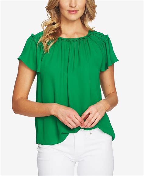 Cece Flutter Sleeve Top Macys