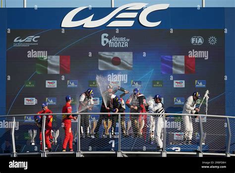 Monza Italy 09th July 2023 The Podium Of Hypercar Category After