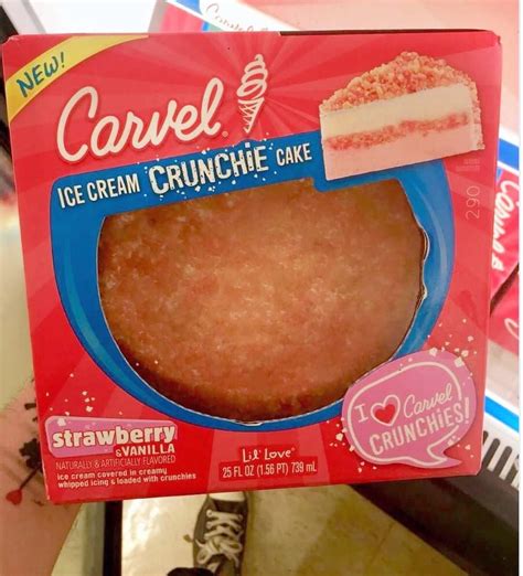 Carvel Lil Love Strawberry Ice Cream Crunchie Cake Cake Walls