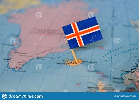 Mapa A Bandeira De Isl Ndia Foto De Stock Imagem De Macro