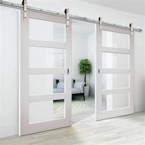 Barn Door Brackets Sliding Glass Barn Doors Interior Build A