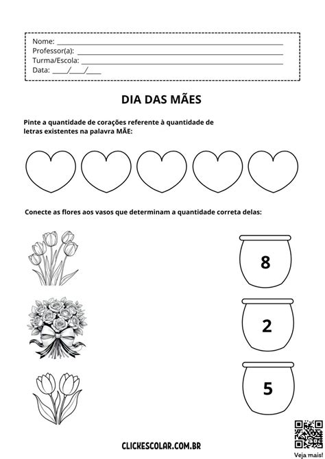Tarefas Dia Das Mães - 34 Atividades para o Dia das Mães