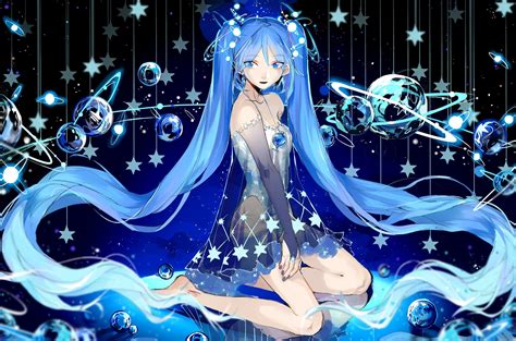 Fondos De Pantalla Ilustraci N Anime Estrellas Vocaloid Hatsune