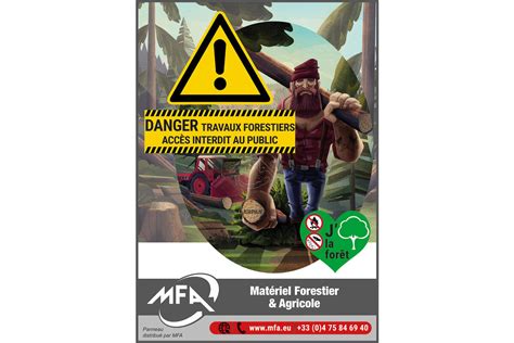 Panneau Danger Chantier Forestier