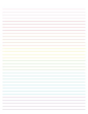 Free Printable Lined Paper Page