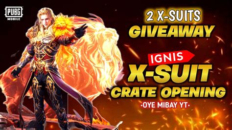 Ignis X Suit Crate Opening New X Suit Crate Opening Pubg YouTube