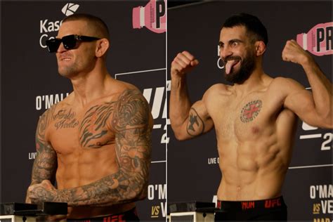 Dustin Poirier Benoit Saint Denis Ufc 299 Weigh Ins Mma Junkie