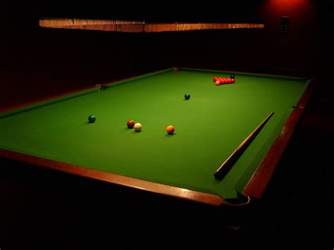 Ball Cue Table Snooker Playing Billiards Snooker And Pool Green