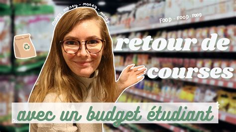 Retour De Courses Avec Un Budget Tudiant I Id Es Recettes Budget