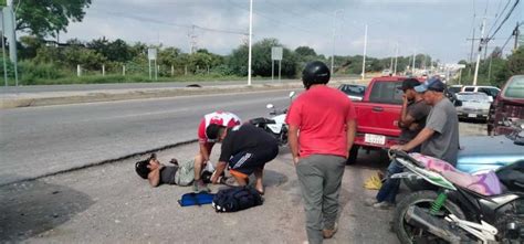 Motociclista QuedÓ Herido En Choque