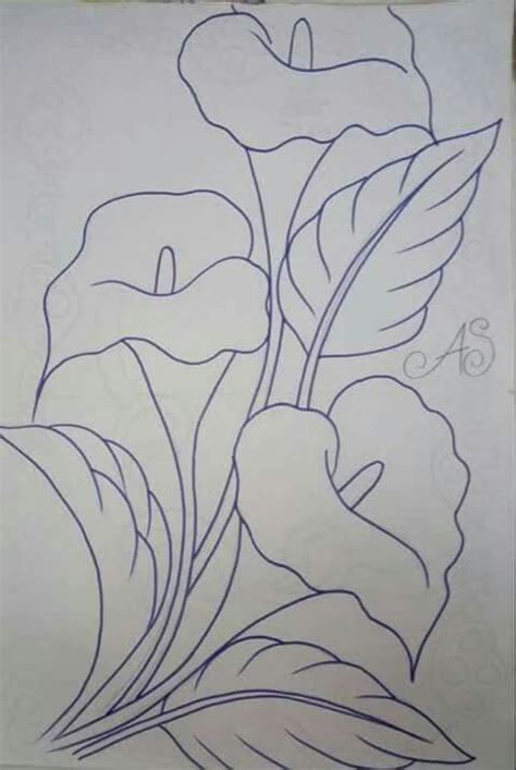 Pin By Lilian Elisabet Minard On Pintura En Tela Flower Drawing