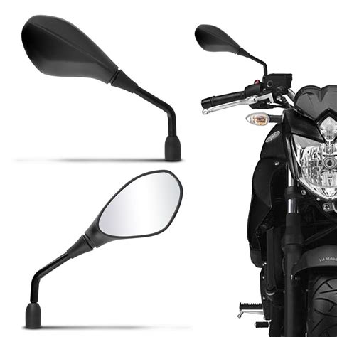 Retrovisor Moto Modelo Bmw Gs 650 Rosca Universal Yamaha Haste Em Aço