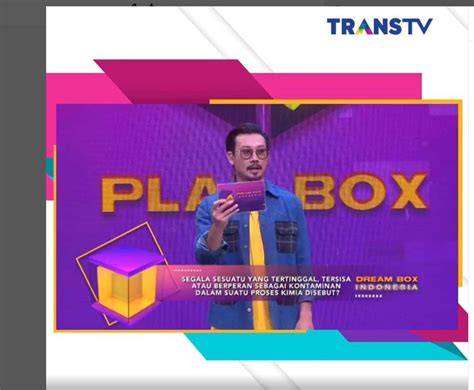 Jadwal Tv Trans Tv Hari Ini Lengkap Kuis Dream Box Indonesia Bikin