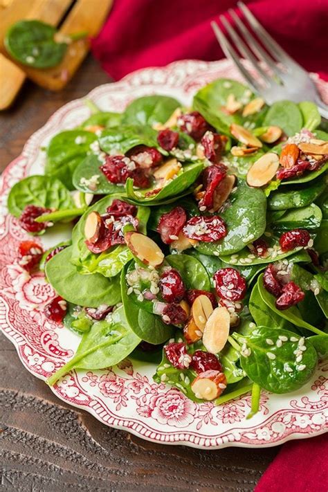 Cranberry Almond Spinach Salad Cooking Classy