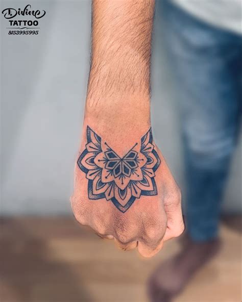 Mandala Tattoo On Hand Divinetattoorajkot 8153995995 Hand Tattoos