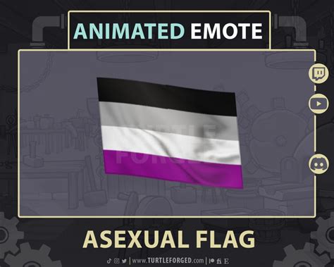 Animated Asexual Pride Flag Emote Twitch Discord Youtube Pride Month