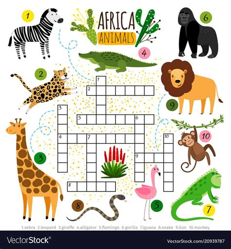 Safari Animals Word Scramble Artofit