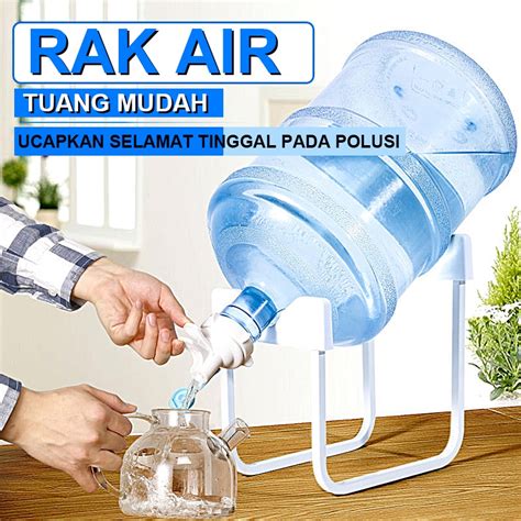 Jual Rak Galon U Model U Kran Air Minum Rack Aqua Set Penyangga Minuman