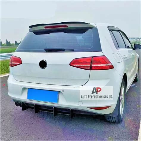 Vw Golf Mk7 Tsi Tdi Rear Blade Style Shark Fin Diffuser 2013 16 Spoiler