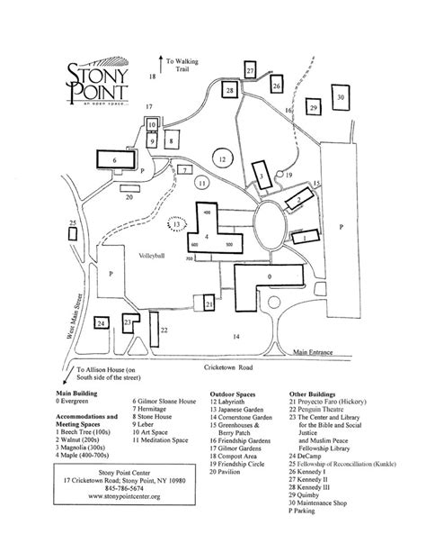 Campus Map - Stony Point Center