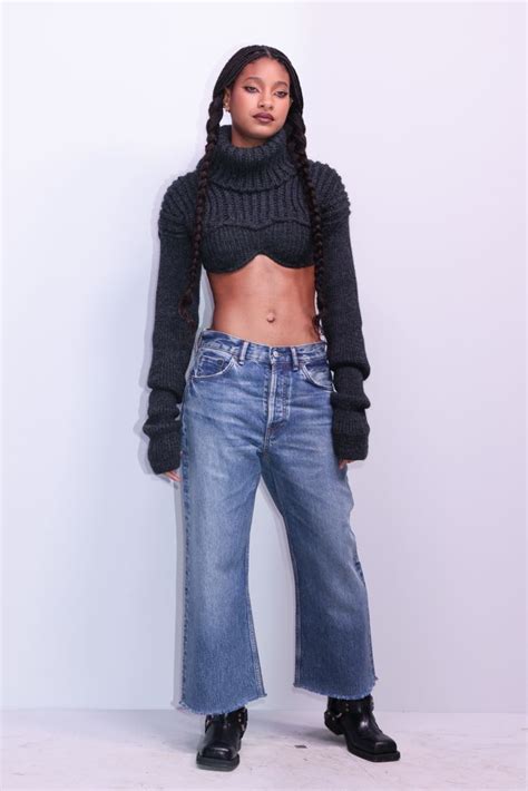 Willow Smith Displays Insanely Toned Abs In Tiny Sweater For Edgy Paris Fashion Week Appearance