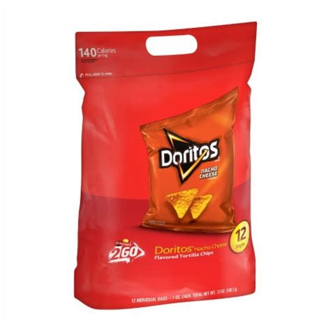 Doritos Nacho Cheese Tortilla Chips 1oz 12 Count 12 Count King Soopers