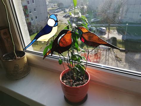 Stained Glass Birdies Spring Is Coming Crafts