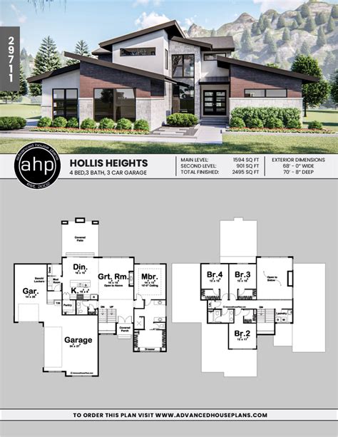 Modern Mountain House Plan 9 Images - easyhomeplan