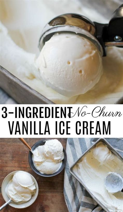 3 Ingredient No Churn Vanilla Ice Cream Artofit