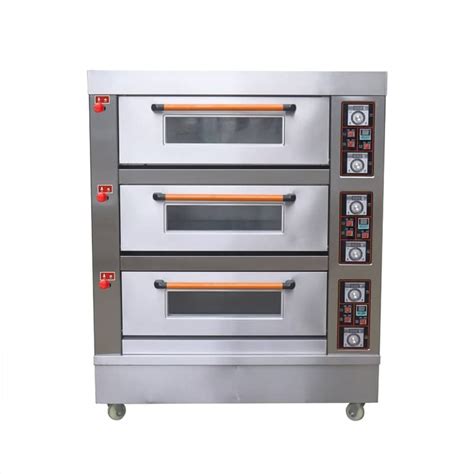 3 Layer Gas Industrial Oven Best Commercial Oven For Baking Bread