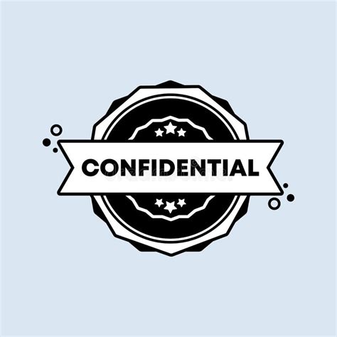 Confidential Badge Vector Confidential Stamp Icon Certified Badge