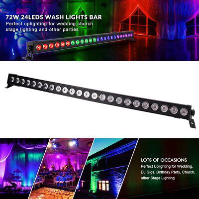 U King W Led Rgb Wall Washer Lichtleiste B Hnenlicht Dmx Disco