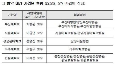 의료 Ai 융합인재 양성 사업단 5곳 선정서울·아주·부산·한림·성대뉴스맥