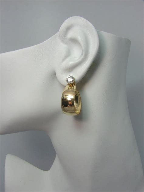 Earring Jackets For Studs K Gold Filled Smooth Tapered Large Etsy