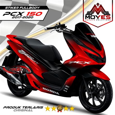 Jual Decal Variasi PCX 150 Fullbody Stiker PCX 150 Motif 2 Warna New