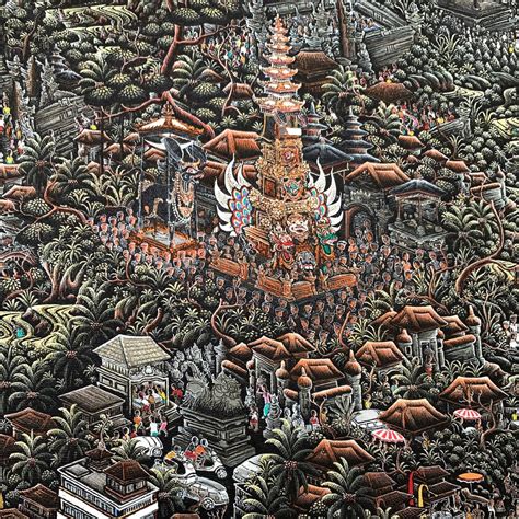 Bali Island Painting Original Bali Landscape Painting Bali Etsy