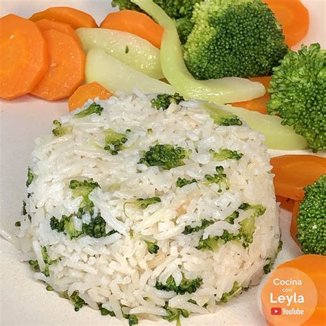 Receta de Arroz con Brócoli y mantequilla Cómo hacer arroz con