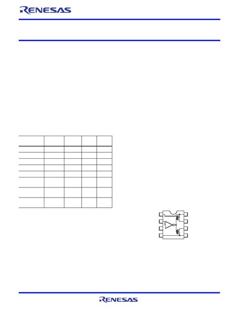 El Datasheet Pages Renesas High Speed Single Channel Power